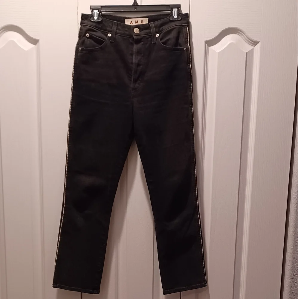 AMO Jeans size 28 black - Picture 2 of 7